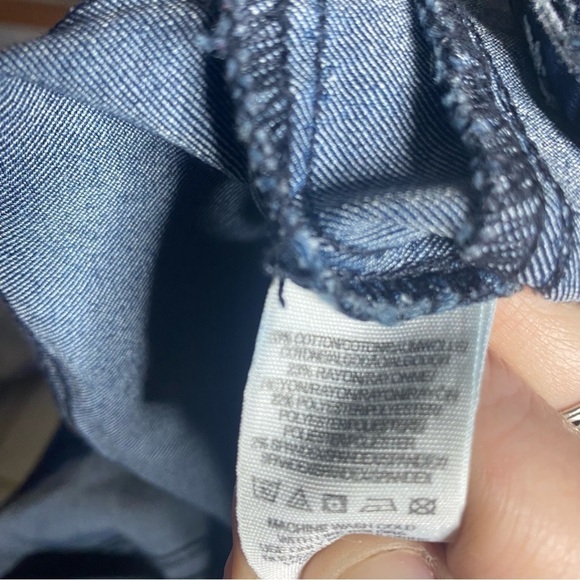 Free People Pull On Jeggings Dark Wash Size 31 - Picture 3 of 5